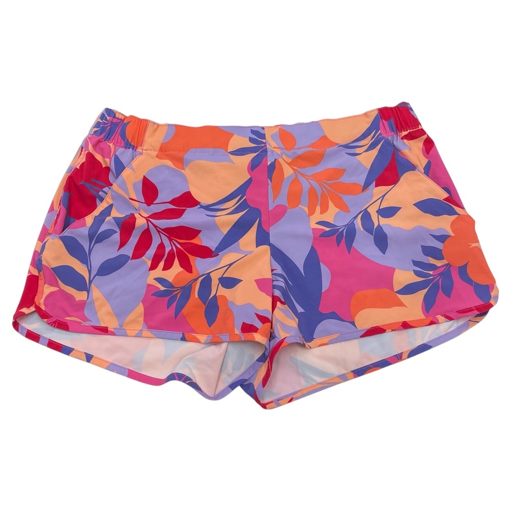 Columbia PFG Sandy River Shorts XL Pink Orange Floral Tropical Fishing Hiking
